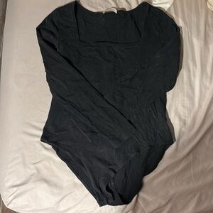 Long sleeve square neck body suit